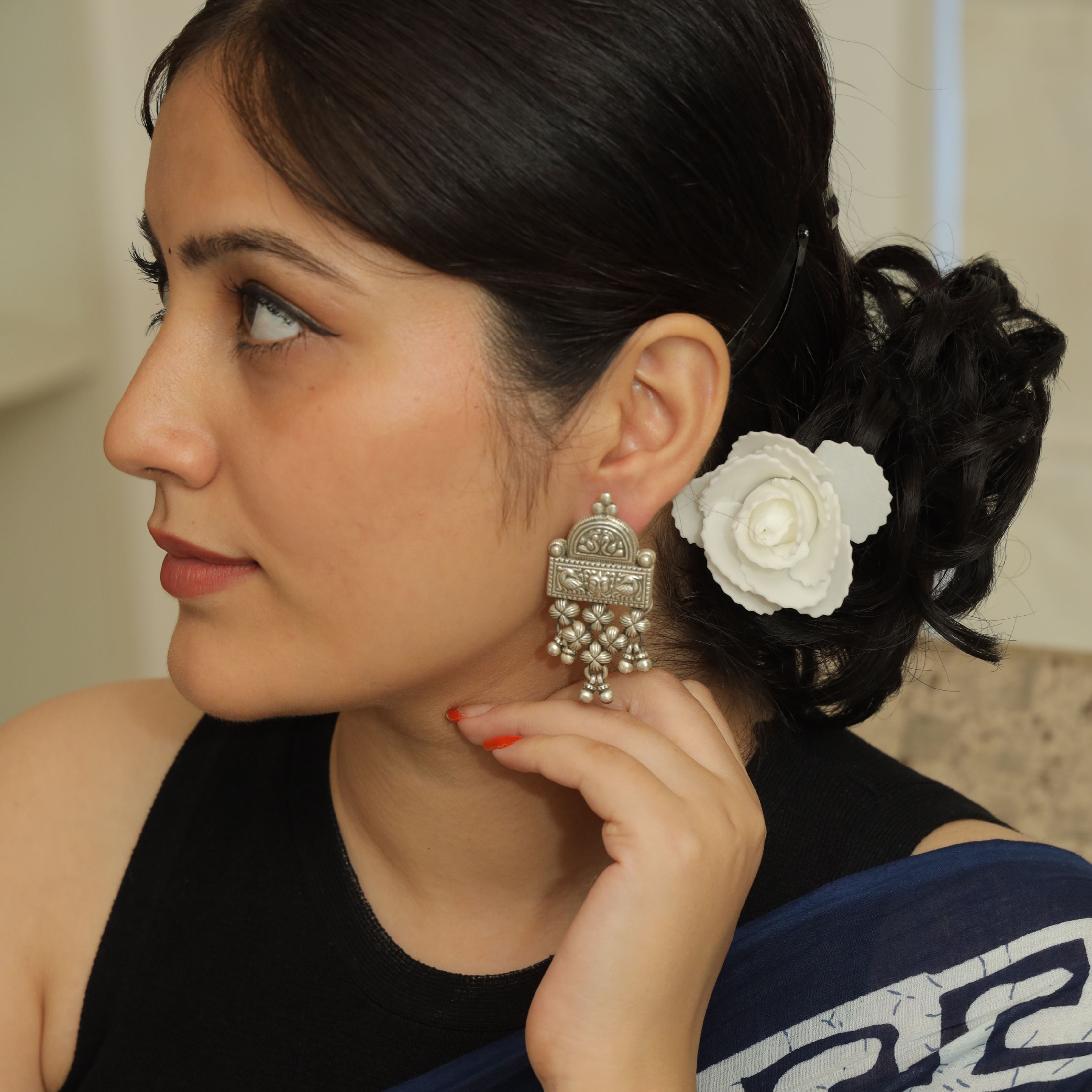 Shahi Silver Earings