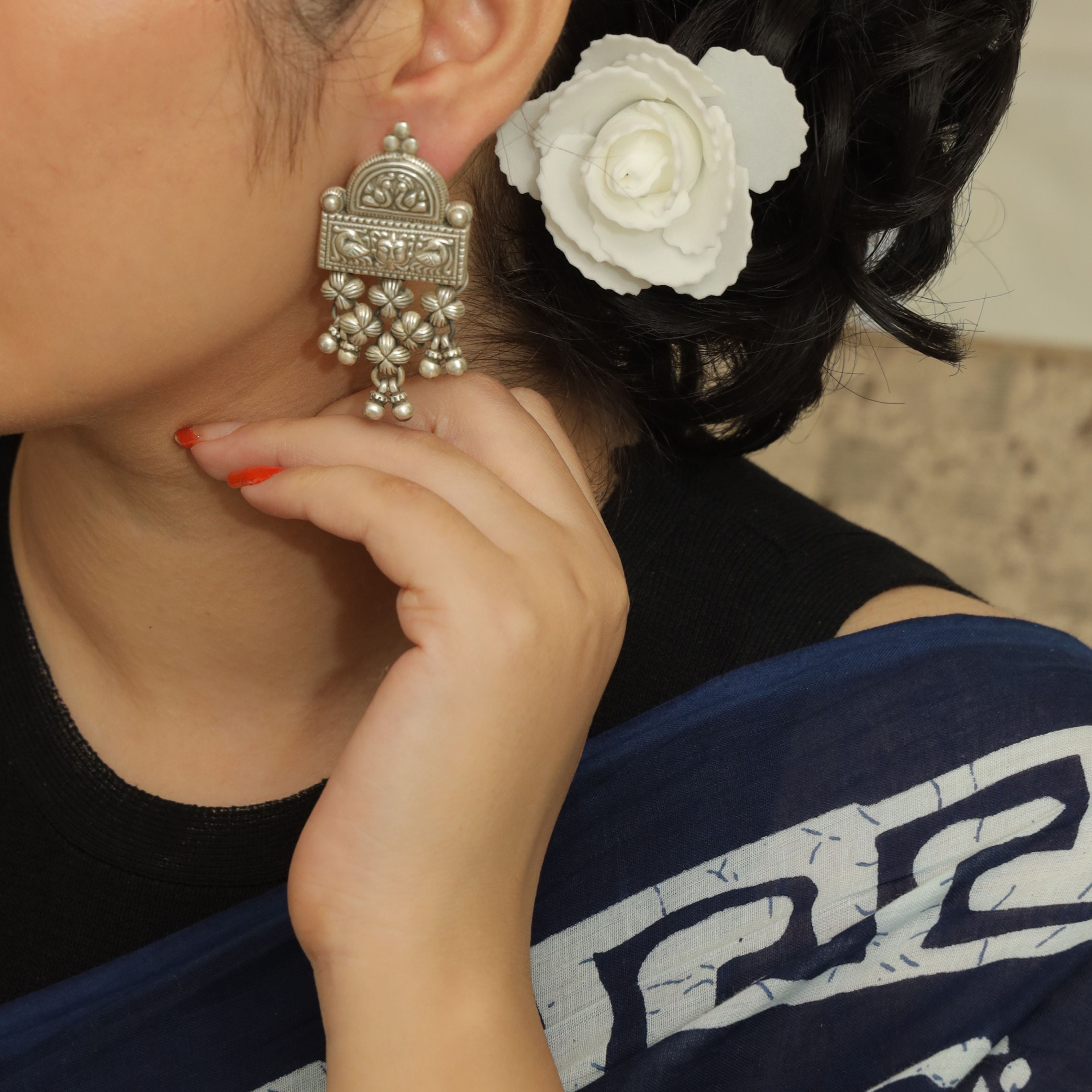 Shahi Silver Earings